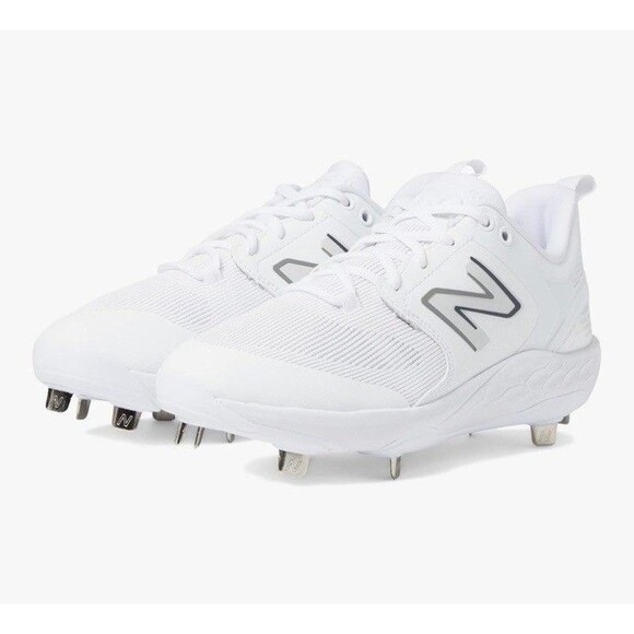 New Balance Unisex Soccer Cleats Shoes Men’s 15 White Fresh Foam X 3000 v6 Metal - Picture 11 of 11
